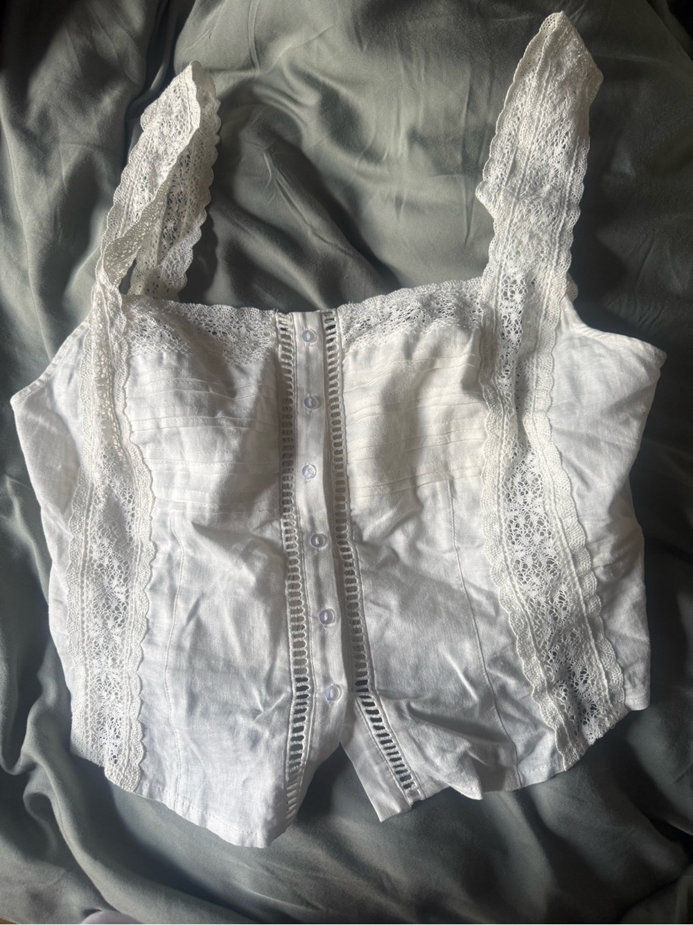 Free People Maggie Lace Tank
